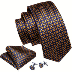 Barry Wang Men's Silk Necktie Set
