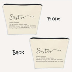 Braver Than You Think Makeup Bag for Sisters - Inspirational Gift