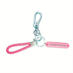 Anti Lost Car Keychain Phone Card Keyring Rope Auto Key Chain Holder