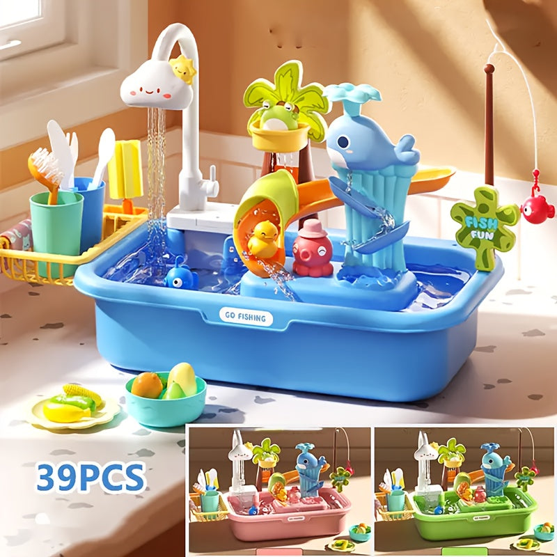 Theater Toy with Dishwasher and Pretend Play Tools