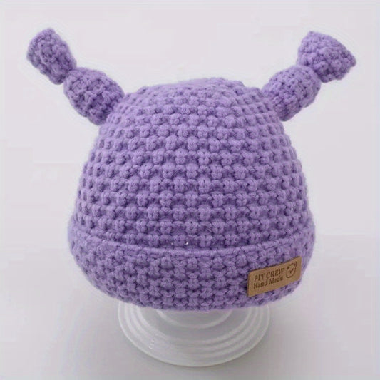 Baby Knitted Hat for Autumn and Winter Birthday Gift
