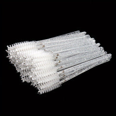 20 pcs Crystal Eyelash Brushes 100 Mascara Wands for Extensions