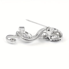 Microphone Music Brooch Pin