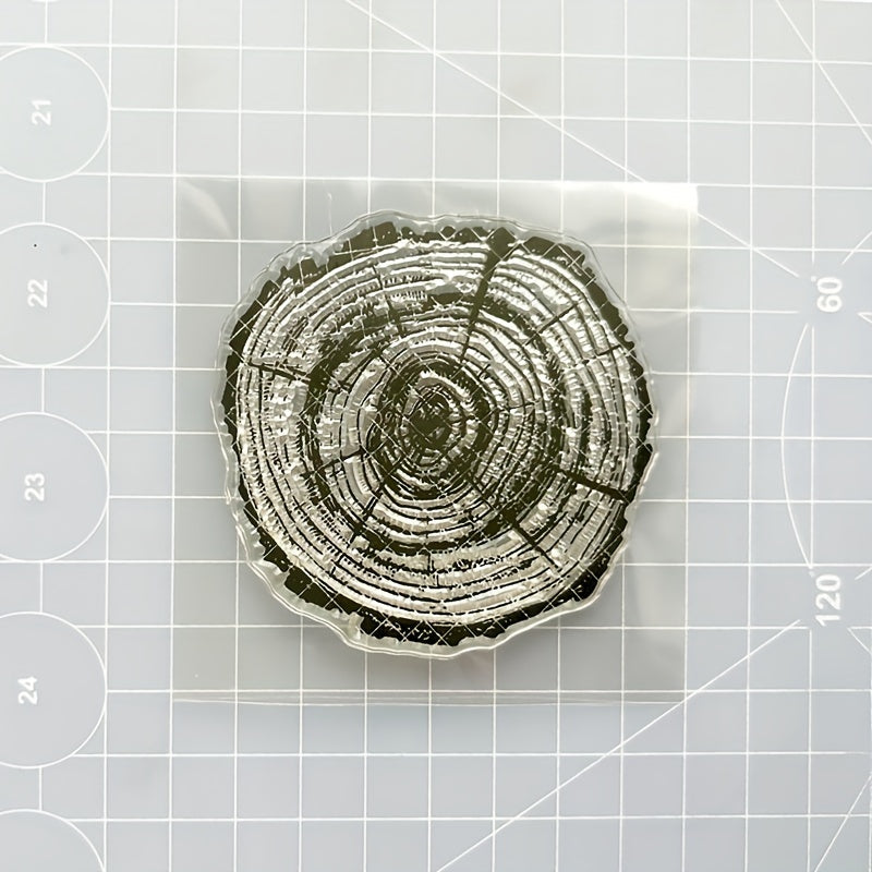 Wood Grain DIY Silicone Transparent Stamp