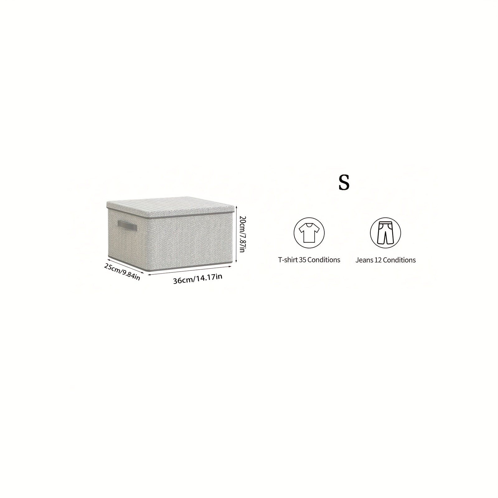 Foldable Storage Box with Lid Dust Proof Organizer for Clothes and Bedding