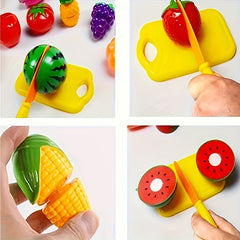 Kids Toy Kitchen Set with Pizza, 16pcs - ABS Material