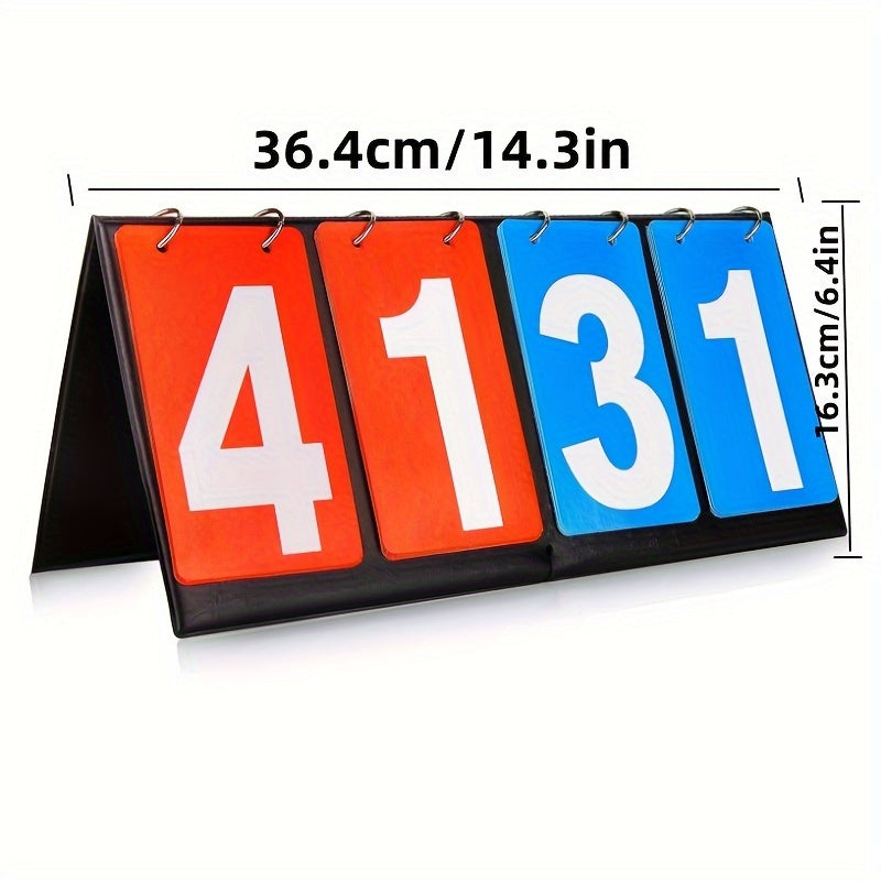 1pc Scoreboard For Basketball Tennis Score Flipper Countdown Card Scorecard
