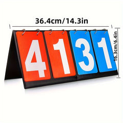 1pc Scoreboard For Basketball Tennis Score Flipper Countdown Card Scorecard