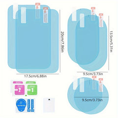 2pcs Clear Rain Film for Car Mirrors - Prevent Water Drops, Anti-Fog