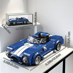 Vintage Car Model Building Toy Set with Dust Cover