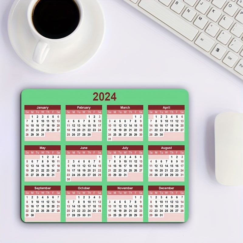 Calendar Small Size Mouse Pad Anti Slip Gamer Desktop Mouse Pad