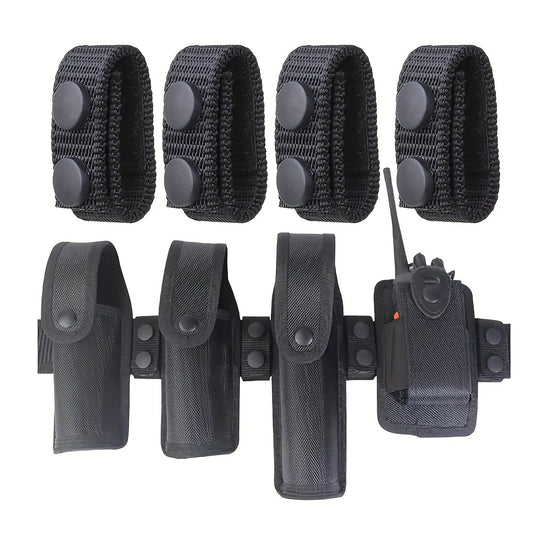 4pcs Outdoor Belt Keeper Double Snap Nylon Duty Belt Holder