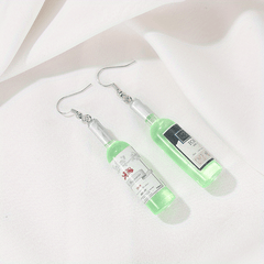 Funny Wine Bottle Hook Earrings for Girls Holiday Gift