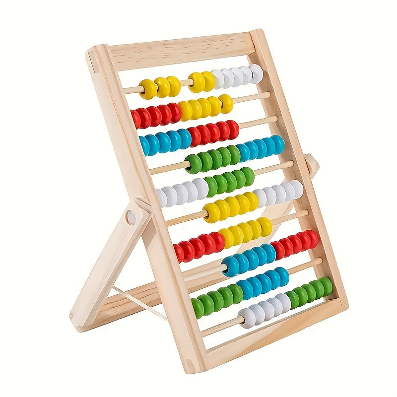 Colorful Wooden Abacus Toy for Kids Early Math Skills