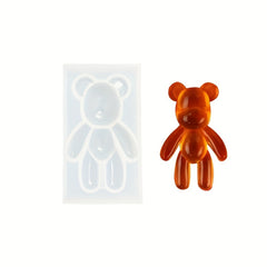 3D Bear Pendant Keychain Resin Mold Jewelry Silicone Molds