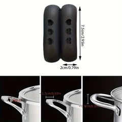 2PCS Silicone Handle Covers for Hot Pots & Pans