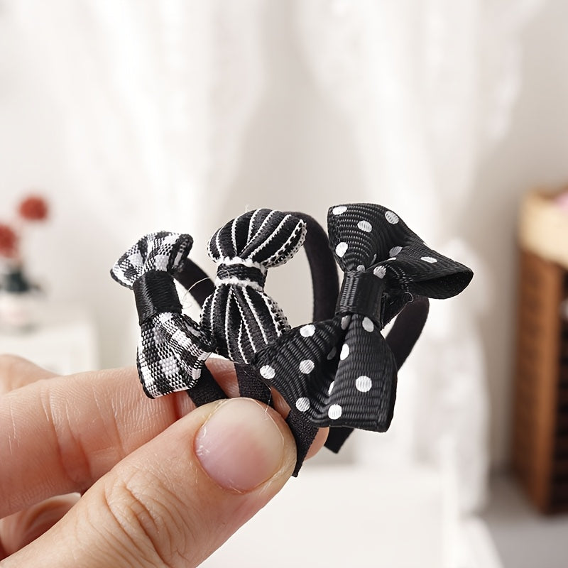 Polka Dot Headbands for Dolls Alloy Material DIY Hair Accessories