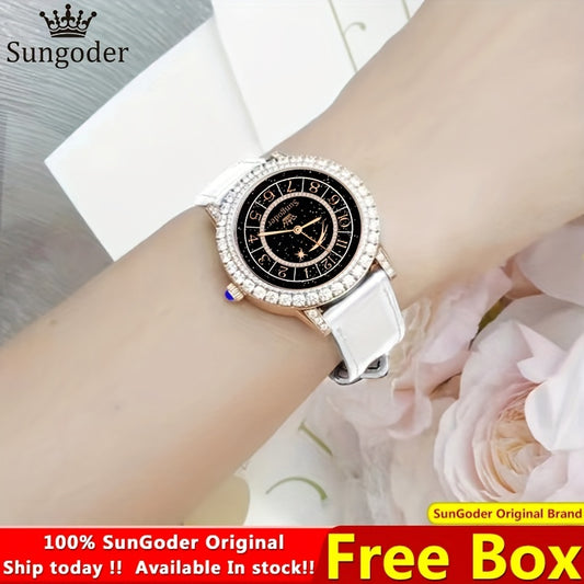 SUNGODER Children Watch Waterproof Stainless Steel Quartz Analog Wristwatch