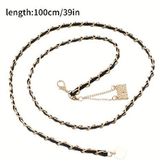 Golden Chain Tassel Waist Belt for Women Dress Girdle