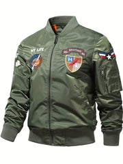 Men's Slim Fit Zip Up Sports Jacket