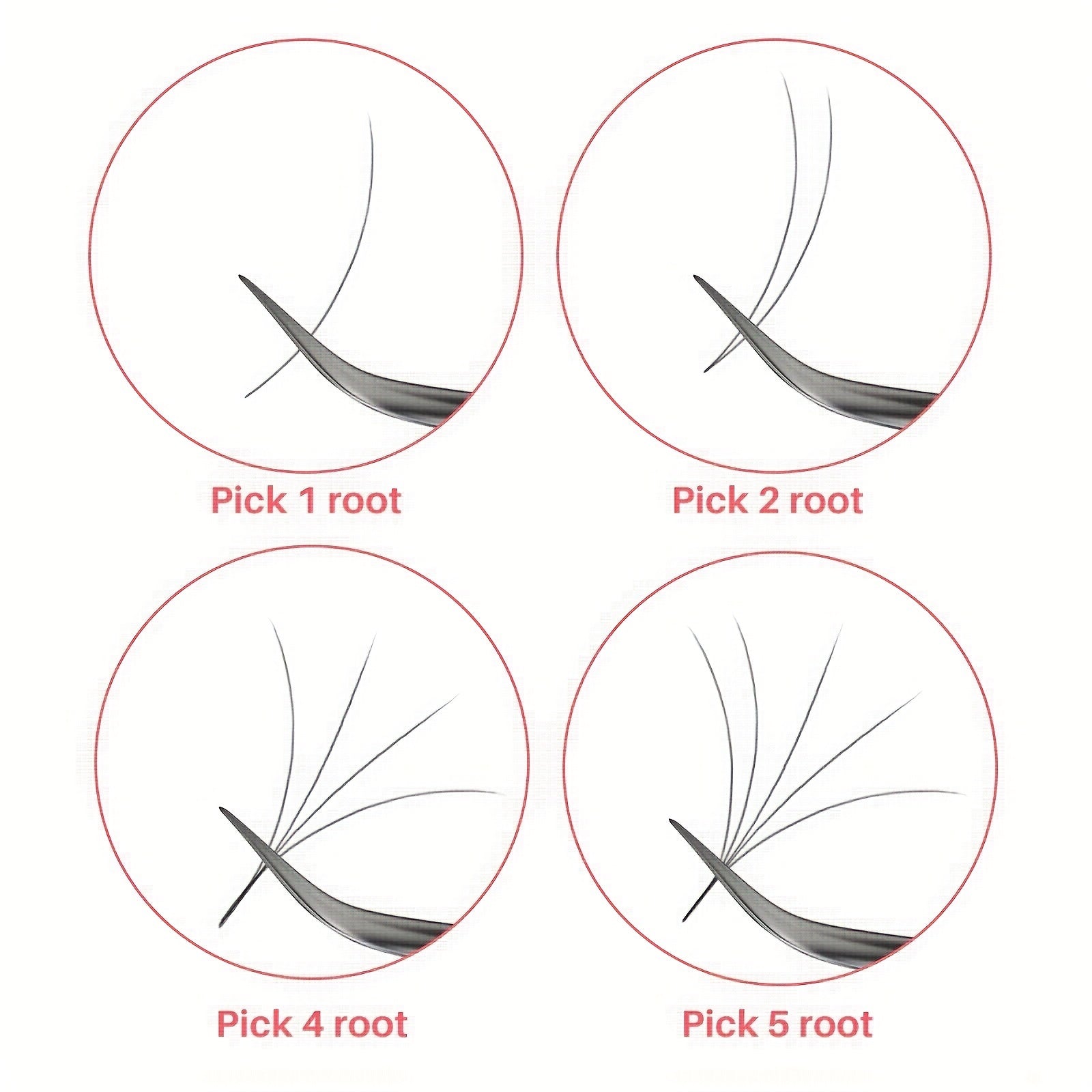 5pcs Eyelash Extension Tweezers Set Curved Straight Pointed Tip Applicator Tool