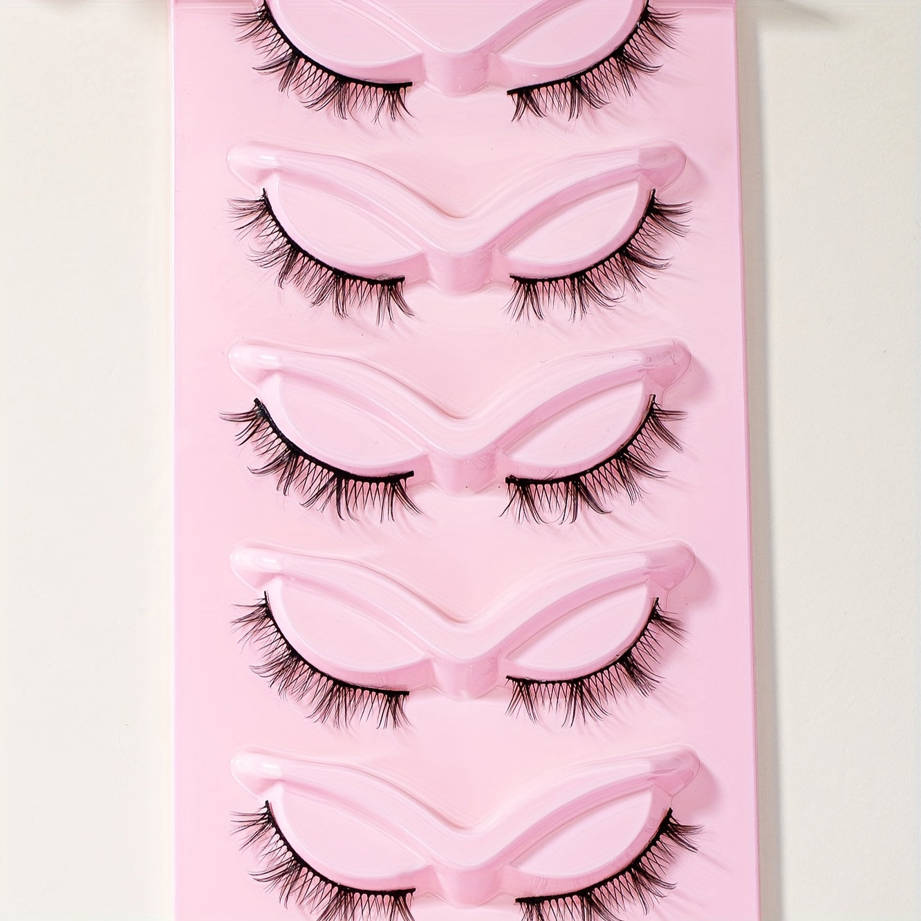 5 Pairs Cat Eye Fluffy Faux Mink 8D Wispy Lashes