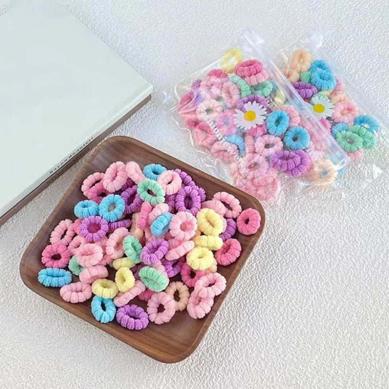 Baby Girls Hair Tie Stretch Rubber Bands Hair Rope Hair Bands Ponytail Holders