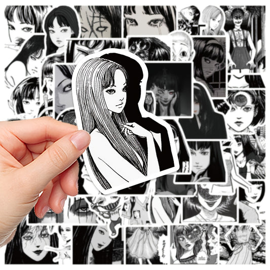 50 Colorful Anime Stickers for Personalizing Your Luggage, Phone, Helmet & More