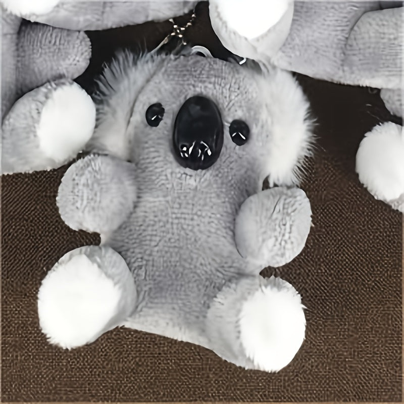 Gray Koala Bear Stuffed Keychain Plush Toy Birthday Gift