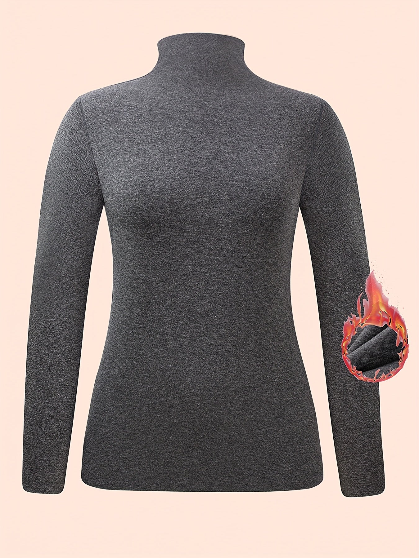 Women's Turtleneck Thermal Underwear Top