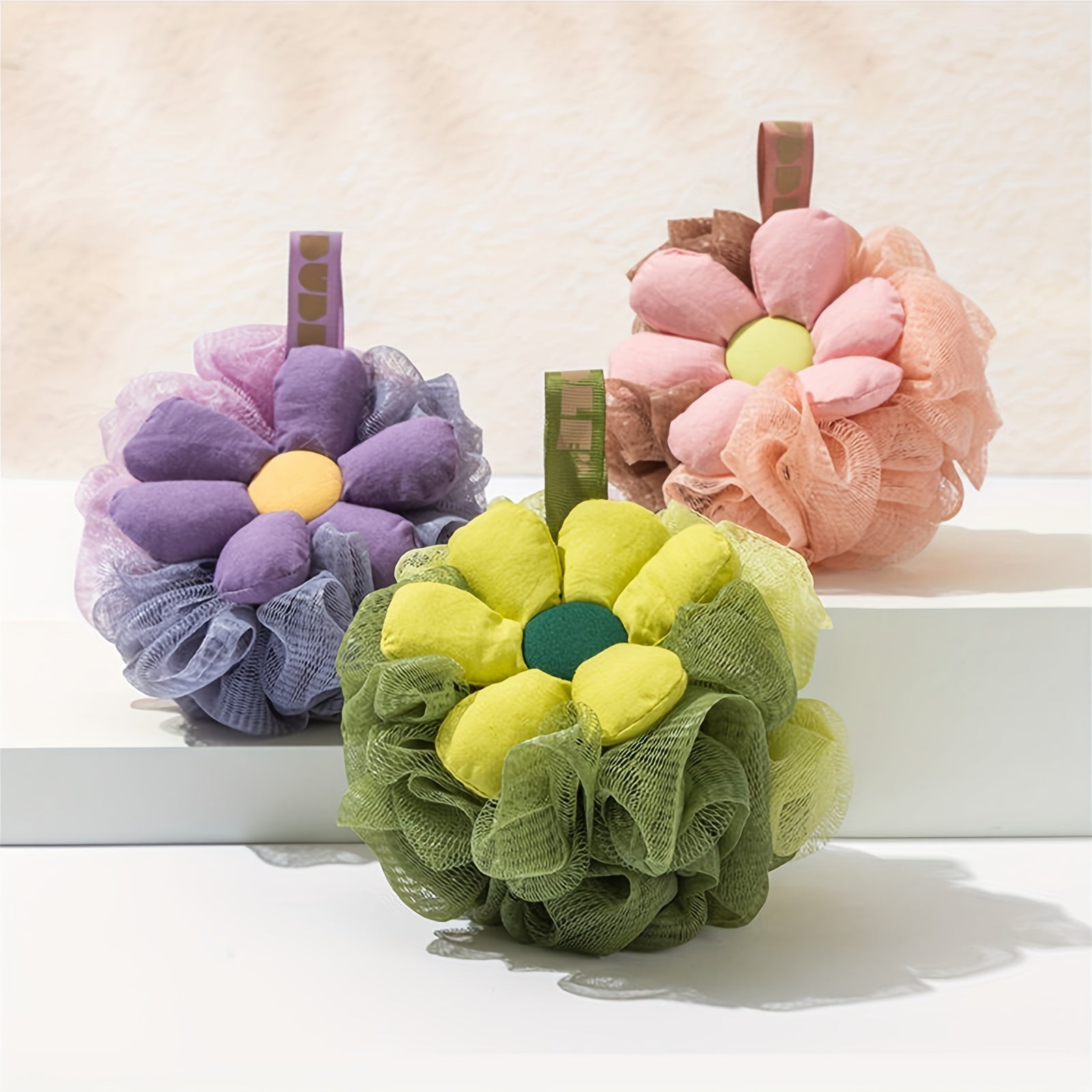 Bath Cleaning Ball Sponge Mesh Shower Ball Household Bathroom Accessories