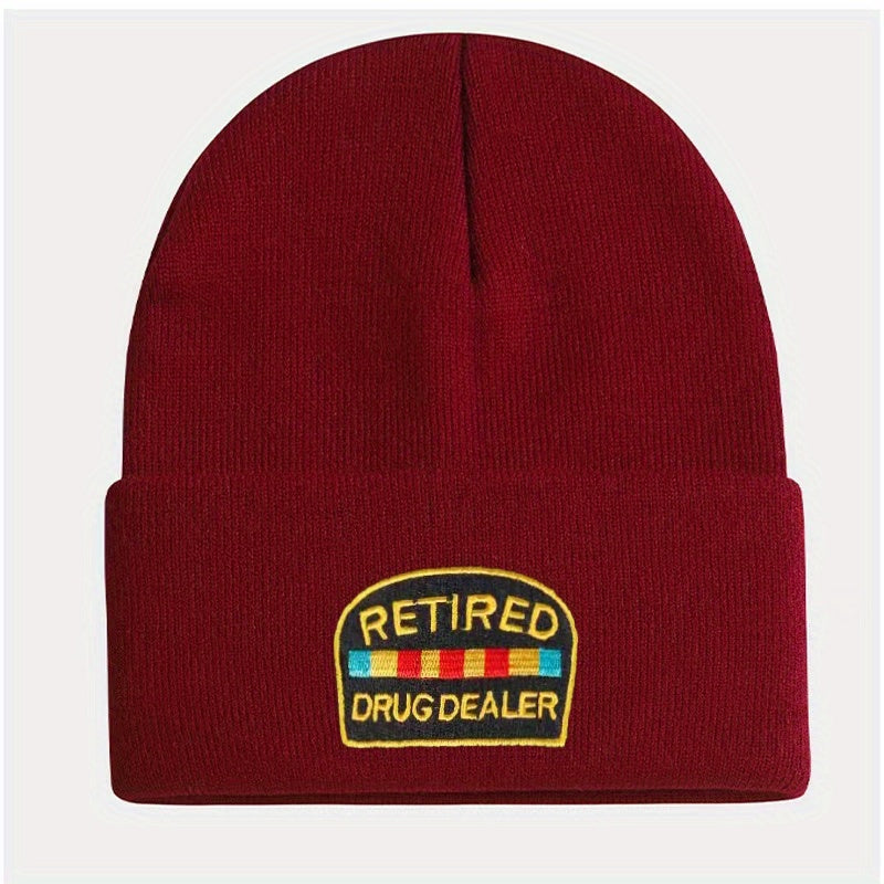 Embroidery Knitted Hat Warm Beanie