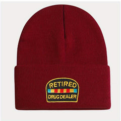 Embroidery Knitted Hat Warm Beanie