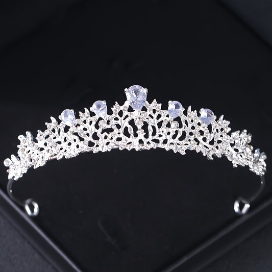 Rhinestone Crown Headband Bridal Wedding Party Decor Princess Tiara