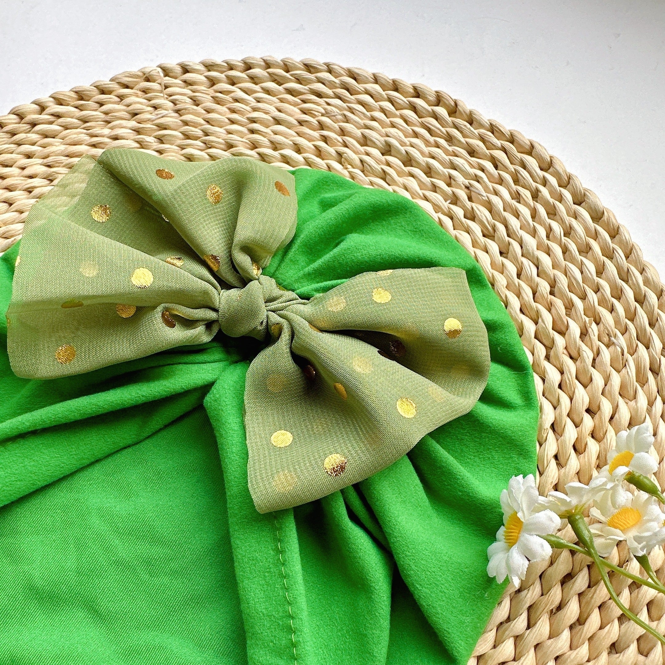 Soft Bowtie Baby Hat for Newborns Spring Summer Thin Headband