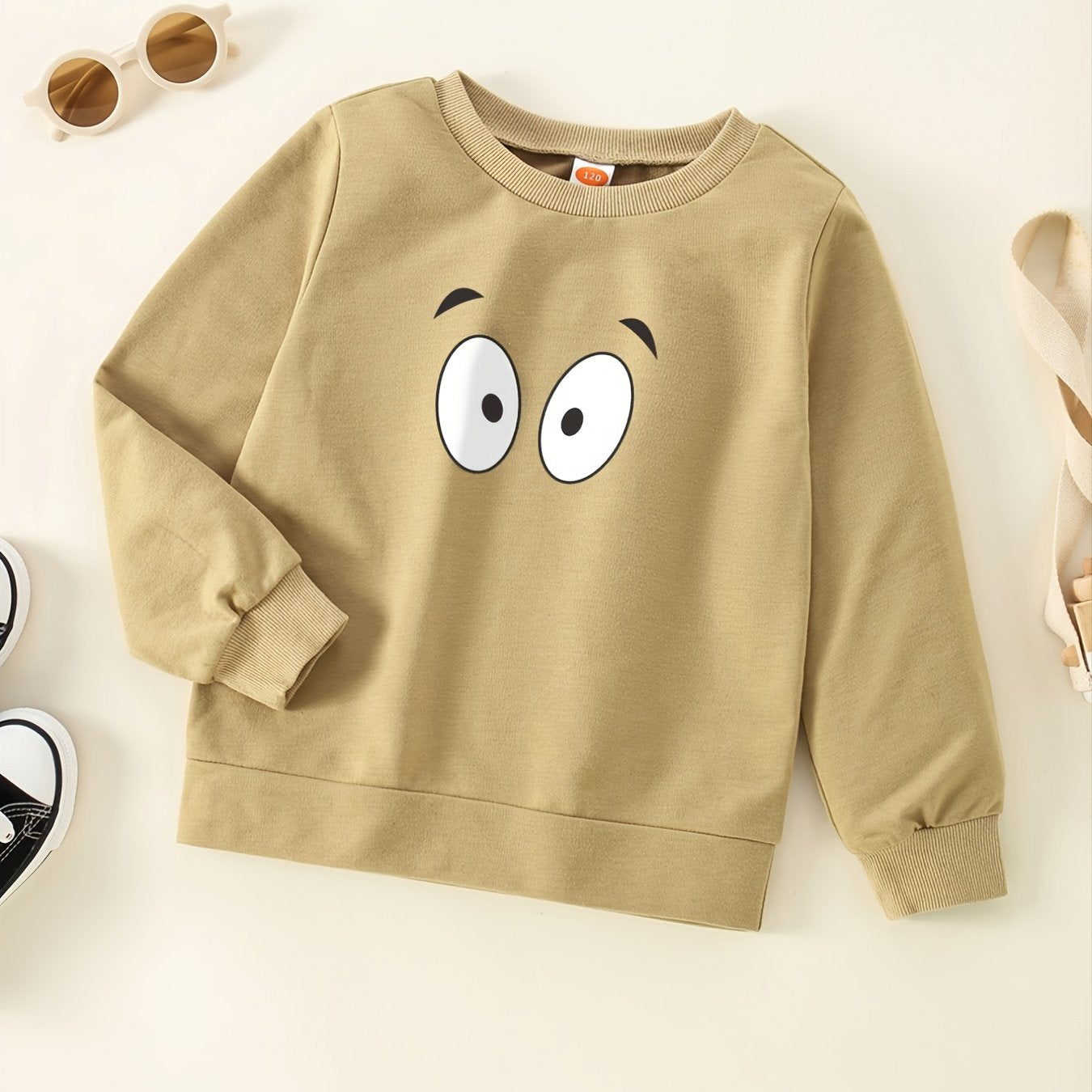 Boys Print Round Neck Sweatshirt