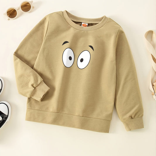 Boys Print Round Neck Sweatshirt