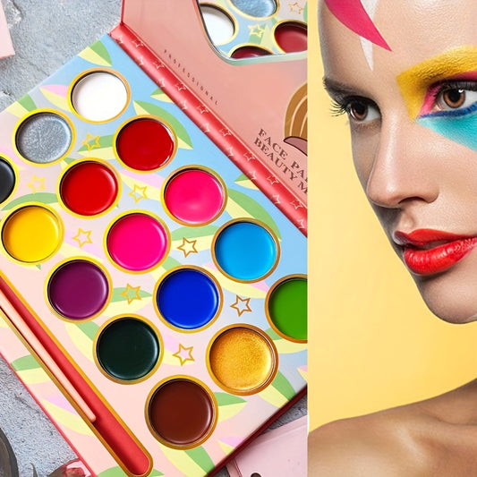 15 Colors Makeup Palette Painting Face Body Paint Palette Stage Halloween Makeup