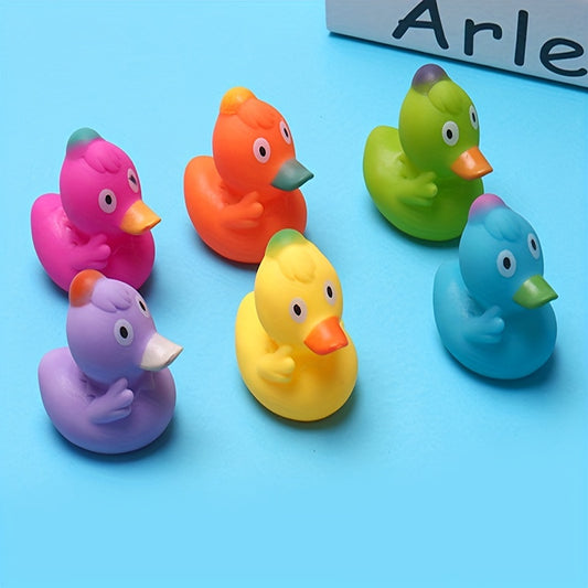 6pcs Duck Bath Toys Baby Shower Pool Float Halloween Party Favor Decor