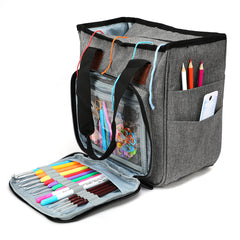 Large Capacity Knitting Bag Crochet Storage Tote Bag Yarn Storage Carrying Bag