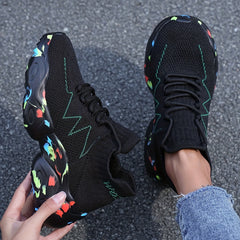 Women's Knit Sock Sneakers Casual Non Slip Platform Shoes