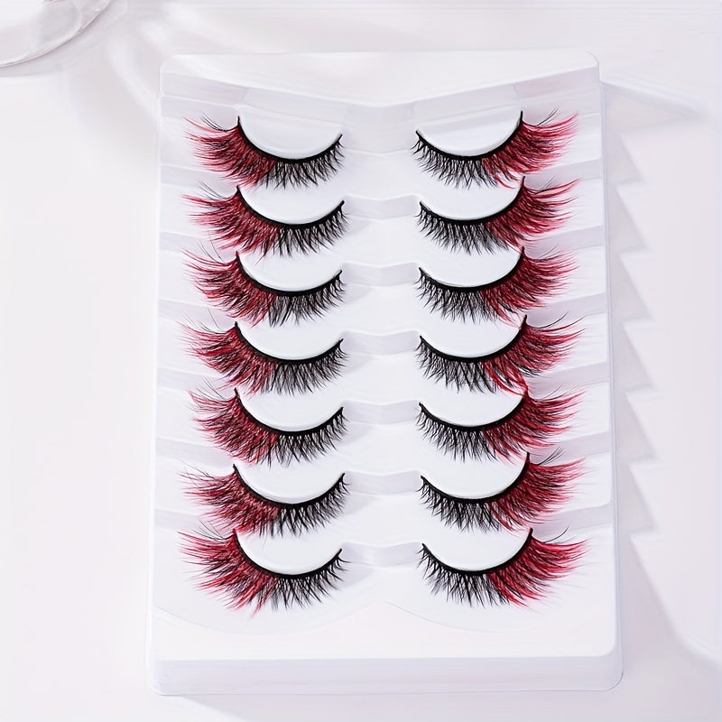 Vibrant Red Crisscross Lash Extensions 4 12mm Sizes