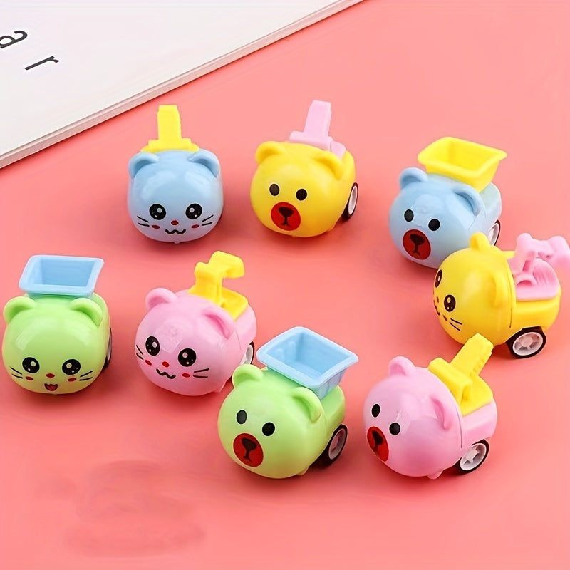 5pcs Christmas Indoor Animal Pull back Car Halloween Toys