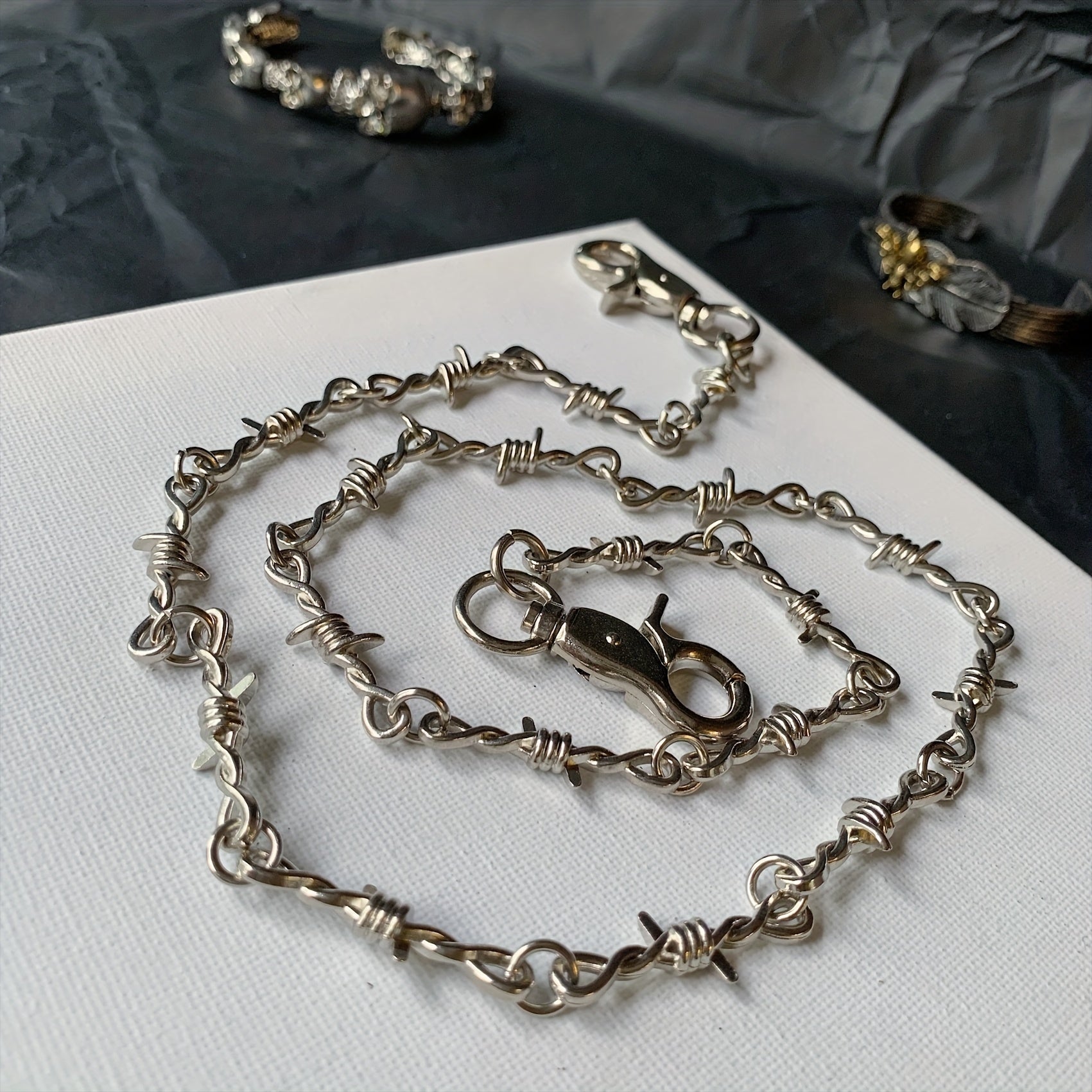 Men's Punk Pants Chain