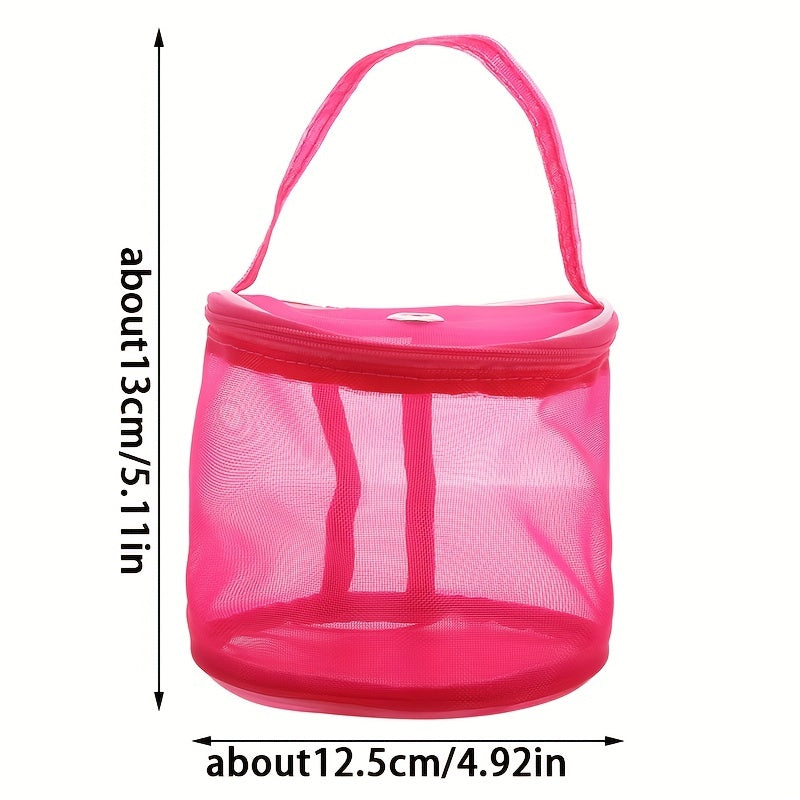Yarn Storage Bag Crochet Knitting Organizer Zipper Mesh Hand Tool