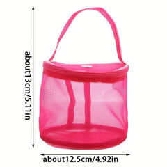 Yarn Storage Bag Crochet Knitting Organizer Zipper Mesh Hand Tool