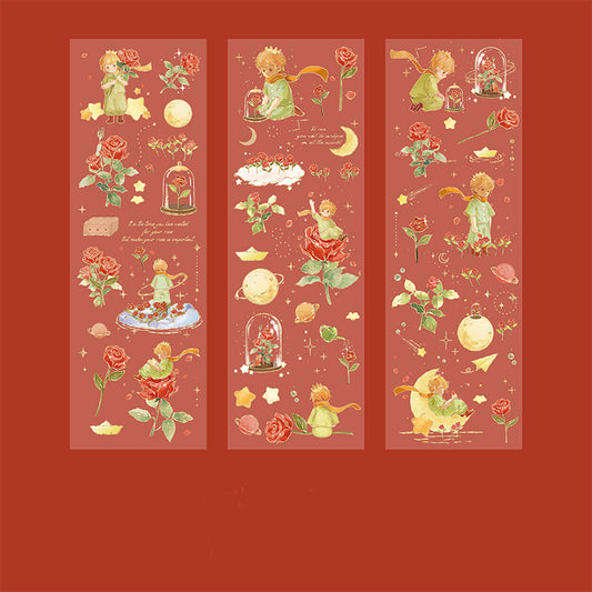'The Little Prince' Fantasy Planet Rose Decoration Stickers