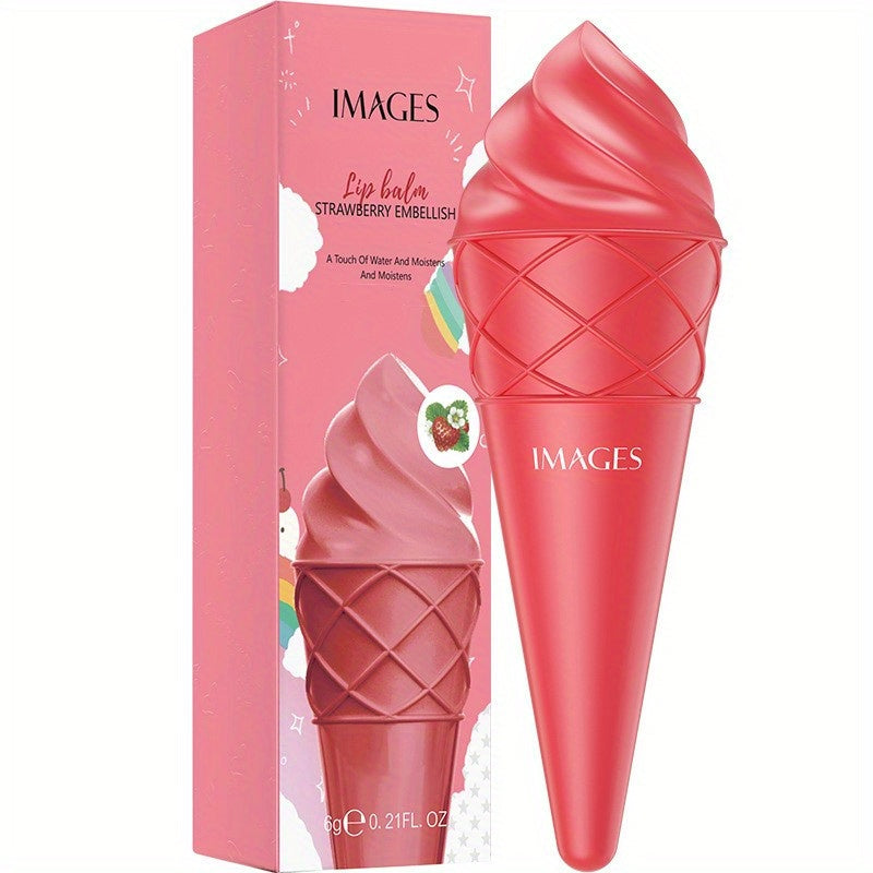 Fruit Flavored Hydrating Lip Balm Set in Ice Cream Shape