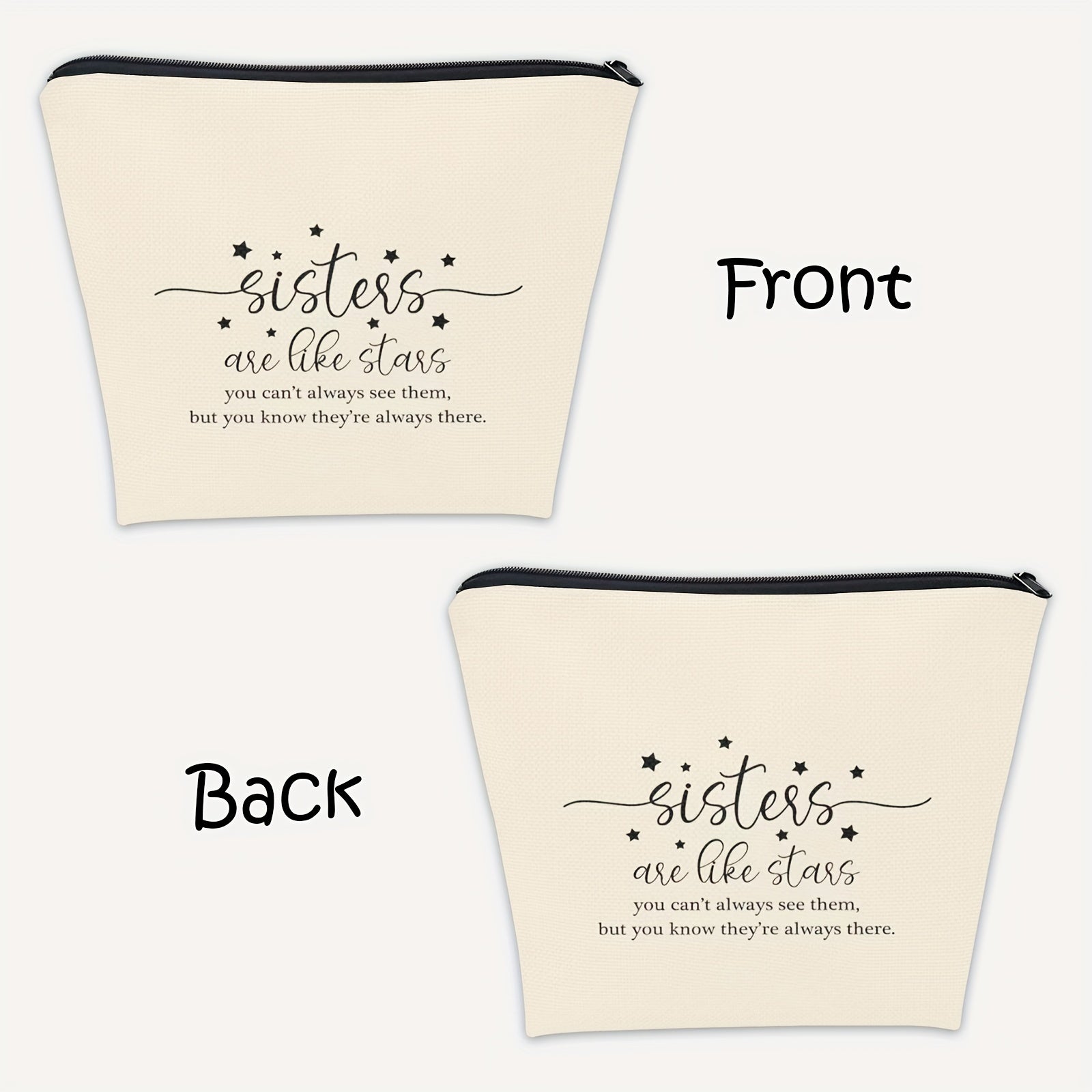 Sisters Like Stars Makeup Bag - Sister Birthday Gift