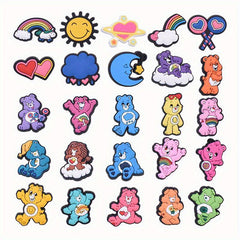 25pcs Bear Pattern Charms Shoes Slippers Decoration Accessories